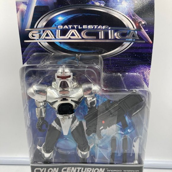 1996 Trendmasters Cylon Centurion Light Up Visor Action Figure - Picture 2 of 3